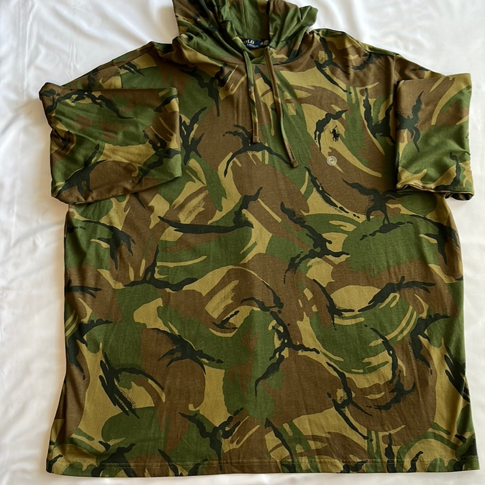 Polo Ralph Lauren Camo Long-Sleeve Hooded T-Shirt 3XB Brand New Never Worn